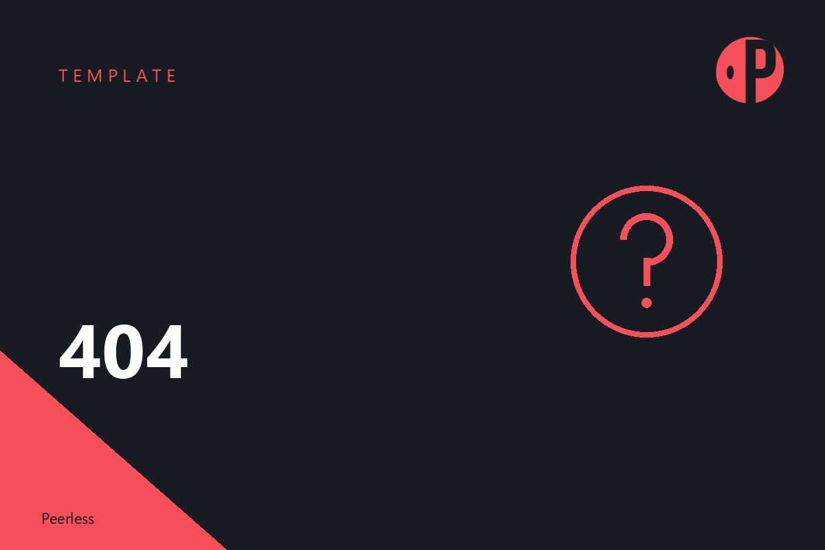 404 error page template preview
