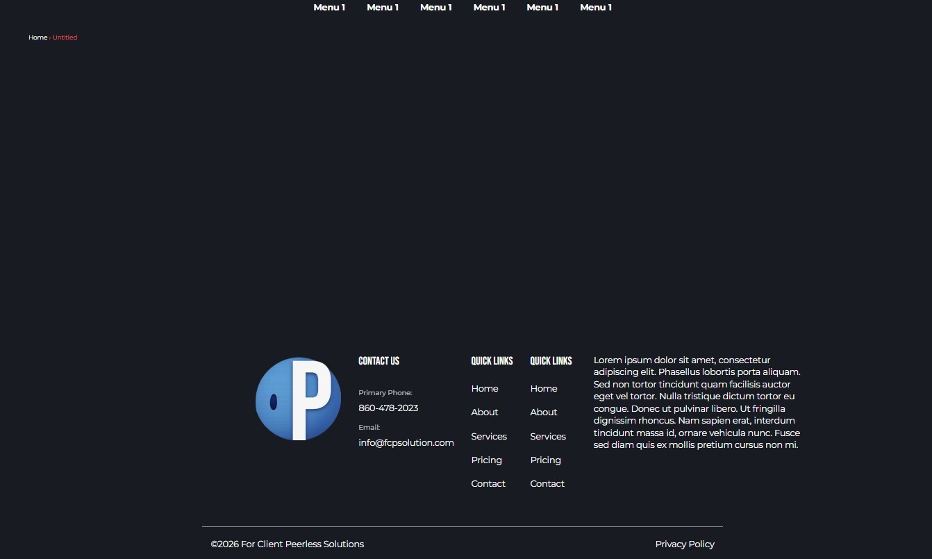 Blank Page template preview