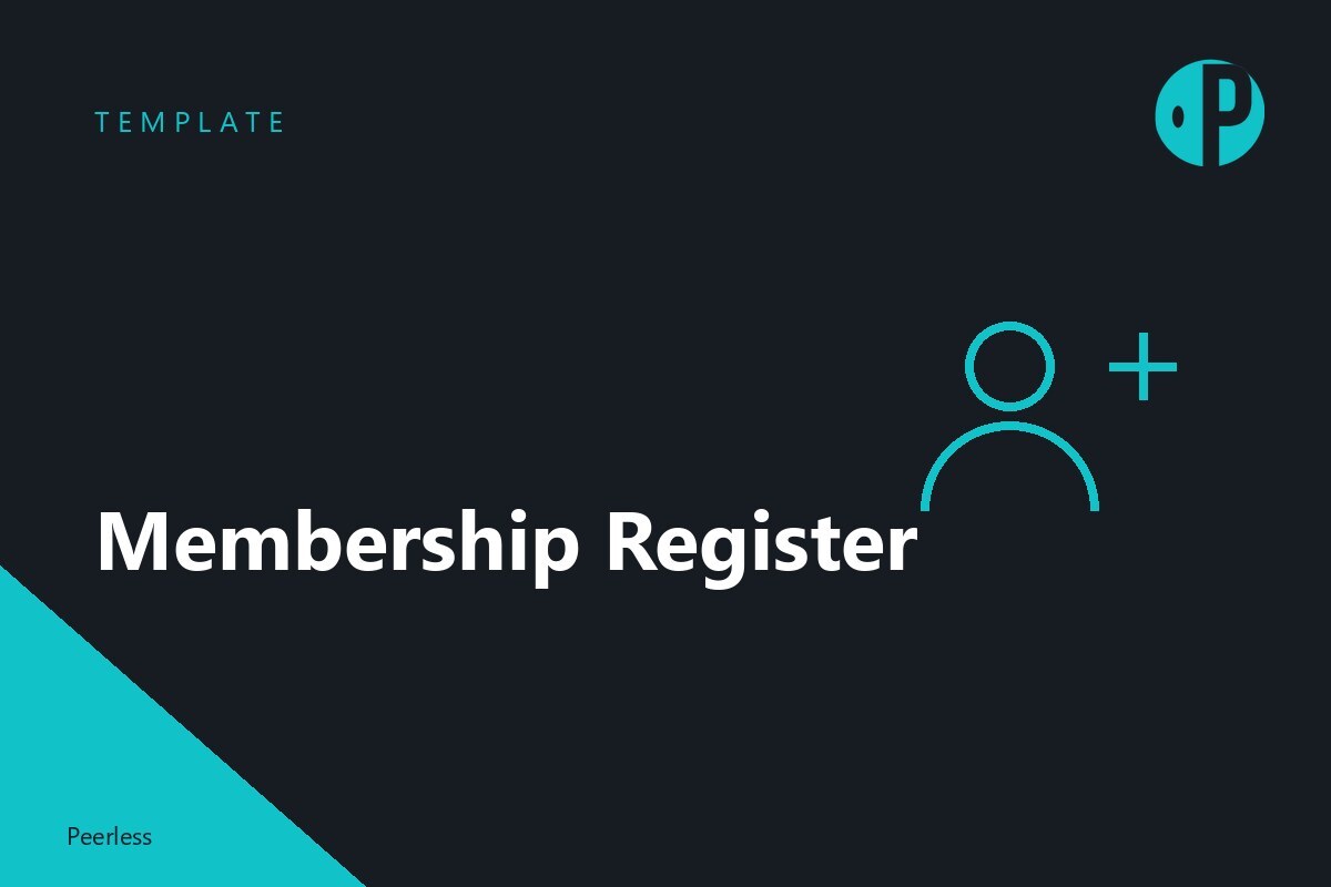 Membership registration template preview