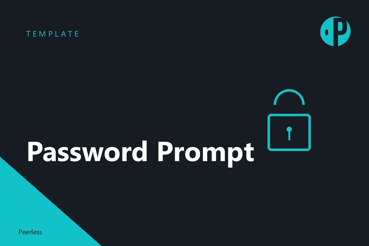 Password prompt template preview