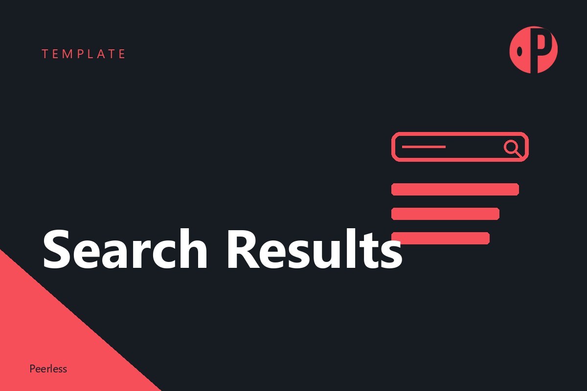 Search results template preview